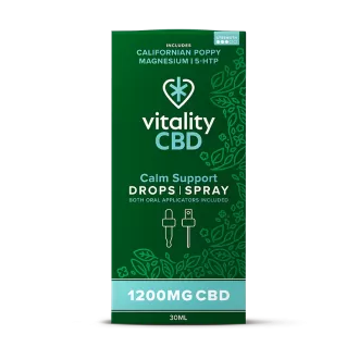 Calm Support CBD Drops & Spray 1200mg 30ml